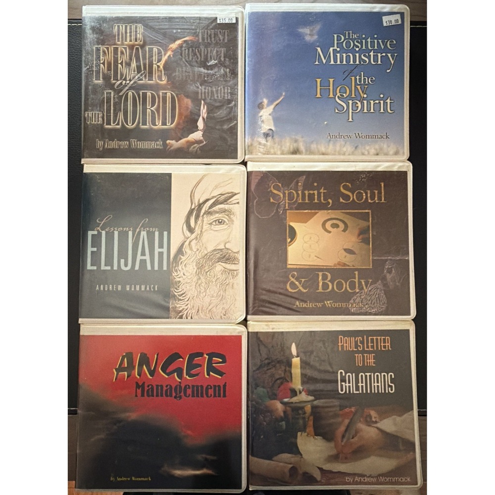 LOT OF 6  Andrew Wommack Teaching bible study CDs